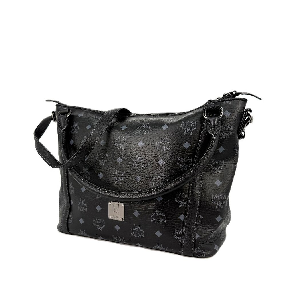 MCM Black Visetos Tote